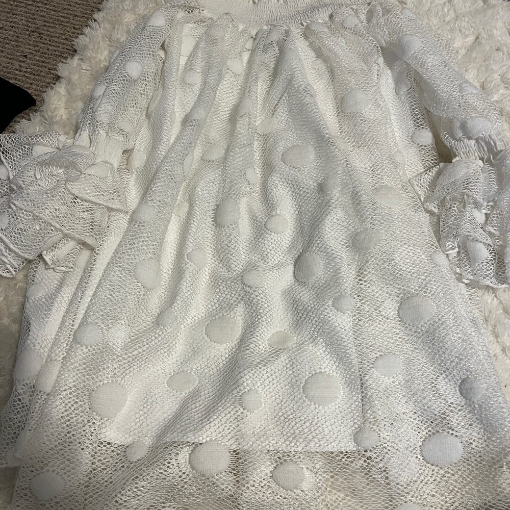 Grazia dress with pompoms
